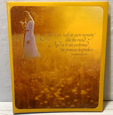 Vtg 1972 Hallmark Memory Mount “Love” Scrapbook Photo Album New in Box Yellow  picture