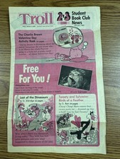 Vintage January 1980 Troll Student Book Club News Order Form Charlie Brown picture