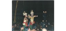 Bali Temple Dance Photo 1980s Indonesian Cultural Performance Costumes picture