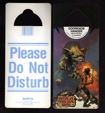 Boris Vallejo Lot of 2 Conan Doorknob Hangers -1992 Antioch- Do Not Disturb picture