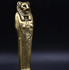 Egyptian Artifacts Rare Authentic Pharaonic Statue Egyptian Goddess Sekhmet BC picture