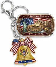 America 250 Keychain 1776–2026 – Patriotic USA Keychain Set, 4th of July picture