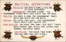 Amarillo, Texas TX Political Definitions Chrome Original Vintage Postcard picture