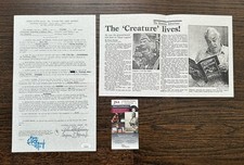 Ben Chapman Signed - Autographed Creature from the Black Lagoon Contract JSA/PSA picture