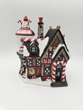 Vtg Kirkland North Pole Christmas Village Candy Cane Factory 59979 No Light Cord picture