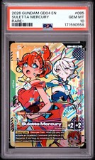 2026 GUNDAM GD04-PHANTOM ARIA RARE+ #085 SULETTA MERCURY PSA 10 picture