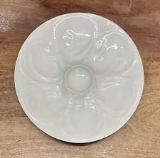 Pair Of Vintage French White OYSTER PLATES 9” picture