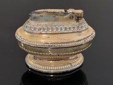 VINTAGE RONSON SILVER PLATE TABLE LIGHTER ''QUEEN ANNE''  MADE IN USA picture