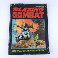 Blazing Combat 1978 Warren Publications Black Softcover War Comic Frazetta Toth picture