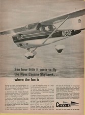 1966 Cessna Skyhawk Airplane Purchase or Rent Prop Photo VINTAGE PRINT AD picture