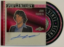 2024 Leaf Pop Century JOHN TRAVOLTA Vinyl Signs Die-Cut Autograph SP #6/7 picture