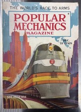 VINTAGE DECEMBER 1935 POPULAR MECHANICS ORIGINAL  M.GUNDLACH COVER ARTIST picture