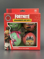 Epic Games OG Fortnite Holiday Edition Ornament- Official Merchandise Set Of 4 picture