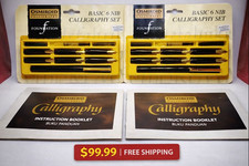 Osmiroid Calligraphy Basic 6 Nib Set ×2 | Vintage UK | NOS | picture