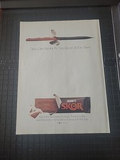 Hershey's Skor Candy Bar Vintage Print Ad 1988 8x11 Great To Frame picture