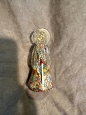 Vtg Heavenly Art Glass Angel Murano Millefiori Italian Figurine Gold Fleck  picture