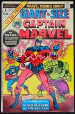 Giant-Size Captain Marvel #1 1975 4.5-5.0; Hulk & Captain America 68 Big Pgs picture