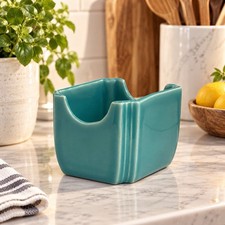 NEW Homer Laughlin Fiesta Turquoise  Sweetener Holder Ceramic Kitchenware picture