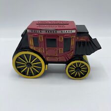 1998 Wells Fargo Stage Coach Coin Cast Iron Bank Without Key picture