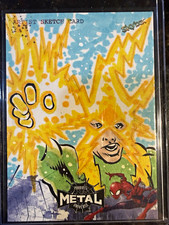 2021 SkyBox Marvel Metal Universe electro Artist Sketch Card 1/1 Akers MUS108 picture