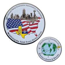 2007 US Navy Counselor Association Symposium Challenge Coin Dallas TX Total Forc picture