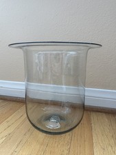 Partylite Seville 3 Wick Candle Holder Hurricane Glass Flat Top picture