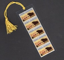 Black Angus Cattle - Vintage Mint Set of 5 Stamps Bookmark Unique picture