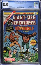 🐯 Giant-Size Creatures #1 CGC 8.5 OW Marvel 1974 Origin & 1st Appearance Tigra picture