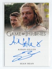 Game of Thrones Complete Series Vol 1 Auto Dual Autograph Sean Bean Aidan Gillen picture