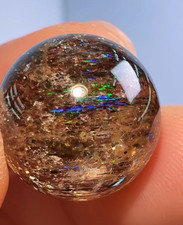 15mm Natural Rainbow Scapolite Quartz Sphere Crystal Energy Ball Reiki Decor picture