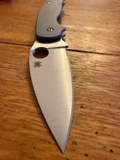 NEW Spyderco SMKW Exclusive Sage 5 C123TIPM390  Smooth Gray Titanium Satin M390 picture