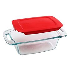 Pyrex Easy Grab 1.5-Qt Glass Loaf Dish with Lid,  2 PC Loaf Set picture