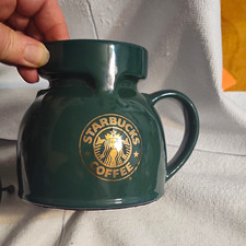 dark green ceramic Starbucks starbucks 