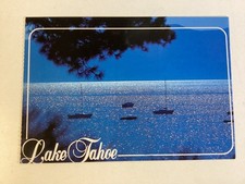 Moonlight on Beautiful Lake Tahoe Postcard 1989 Photo by Brent Unposted picture