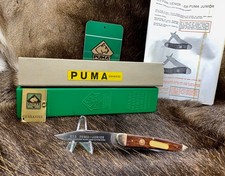 1976 Vintage Puma 835 Junior Knife & Jacaranda Handles Mint In G / Y Box P210 picture