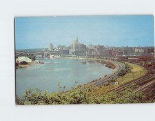 Postcard St. Paul Skyline overlooking the Mississippi River St. Paul MN USA picture