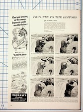 1939 King George VI Queen Elizabeth Niagara Falls Life Magazine Page Ingram's Ad picture