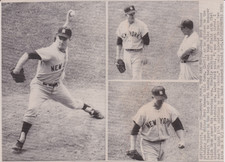 1962 Press Photo New York Yankees pitching ace Whitey Ford throws a shutout picture