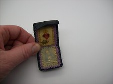 Vintage Antique Reliquary ST. PAUL Agnus Dei Relic Pocket Leather Pouch picture