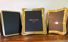 Vintage, Set of 3, Large Solid Brass Frames, 8 x 10in each picture