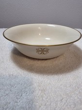 Vintage 1980 LENOX Ivory Fine China Bowl, For AVON, presidents Club.24k Trim,EXC picture