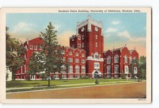 Norman Oklahoma OK Postcard 1944 University of Oklahoma Students Union Building picture