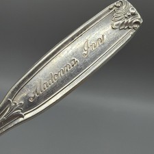 Vintage Iconic Madonna Inn Engraved Silver Plate Spoon Oneida Silversmiths 6