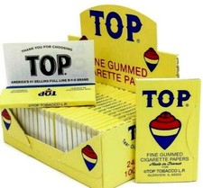 Top Rolling Papers 100 Leaves Pk Best Price Tops *USA SHPD* picture