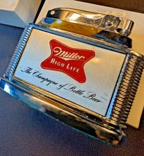 Vintage Miller High Life Desk Lighter refillable in original box picture