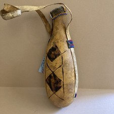 Vintage Maasai Kenya Milk Gourd Container Beaded Handmade Folkart 10
