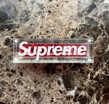 Supreme Red Dice Set Magnetic Acrylic Case FW11 Rare picture