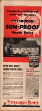 1952 Vintage ad Pittsburgh Paints weatherproof retro House   06/15/23 picture