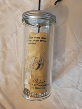 1930's Vintage Wesson Oil Mayonnaise Maker Kitchen Glass Jar picture
