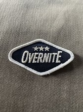 Overnite Freight Trucking Trucker Iron On Patch Hat 80s Rare Truck 3” Express picture
